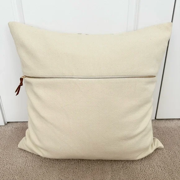Studio McGee Threshold Cream & Tan Plaid Oversized Throw Pillow - Picture 5 of 16